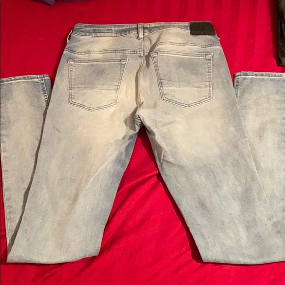Light Blue Pacsun Stacked Skinny Jeans 32x34 - Picture 2 of 3
